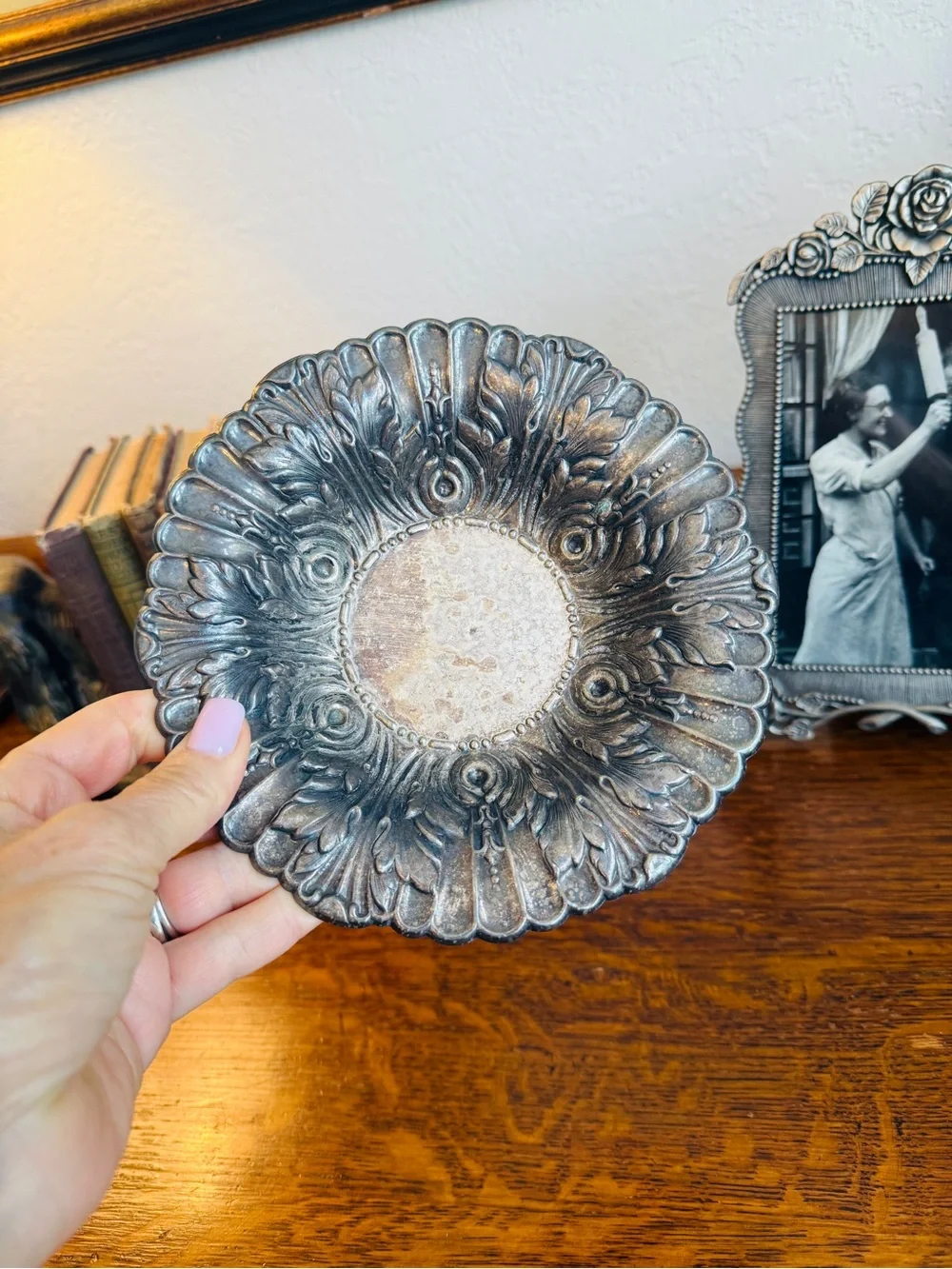 Vintage Towle Acanthus Leaf Bon Bon Dish – EP Silverplate – Model 4005